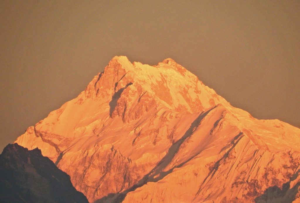 An image of Kanchenjunga, the third highest mountain in the world