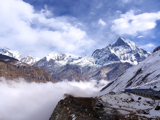 the Himalayan mountain range 