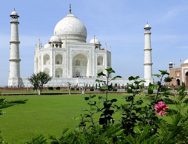 The Taj Mahal in India, one of the most visited Asian country