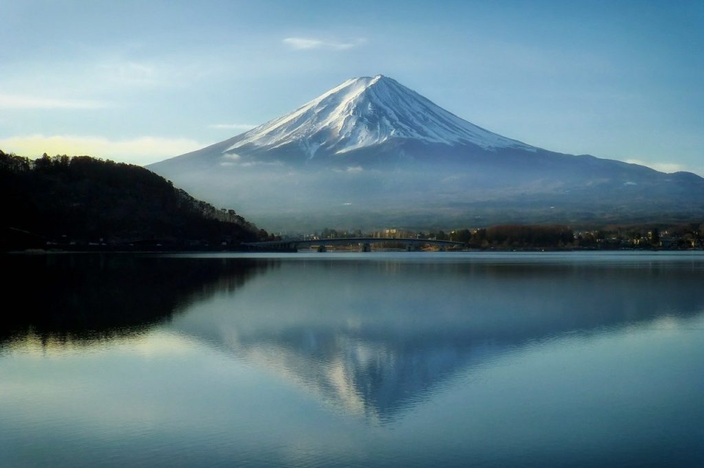 Mount Fuji stratovolcano