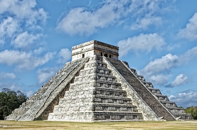 A Maya pyramid in Mexico