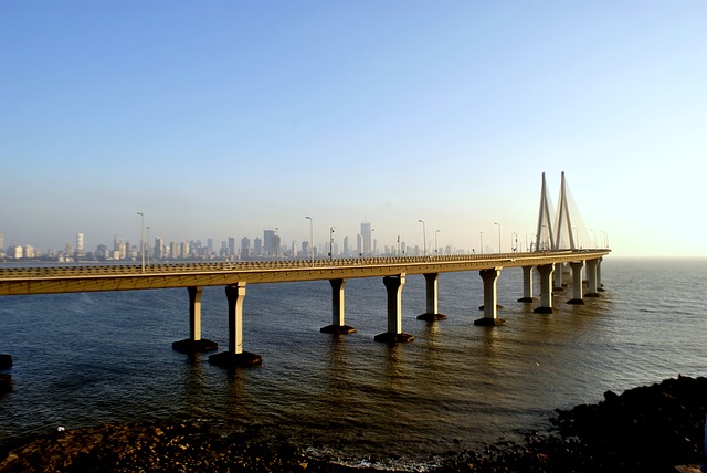 Bandra-Worli Sea Link in Mumbai, the most populous city in India