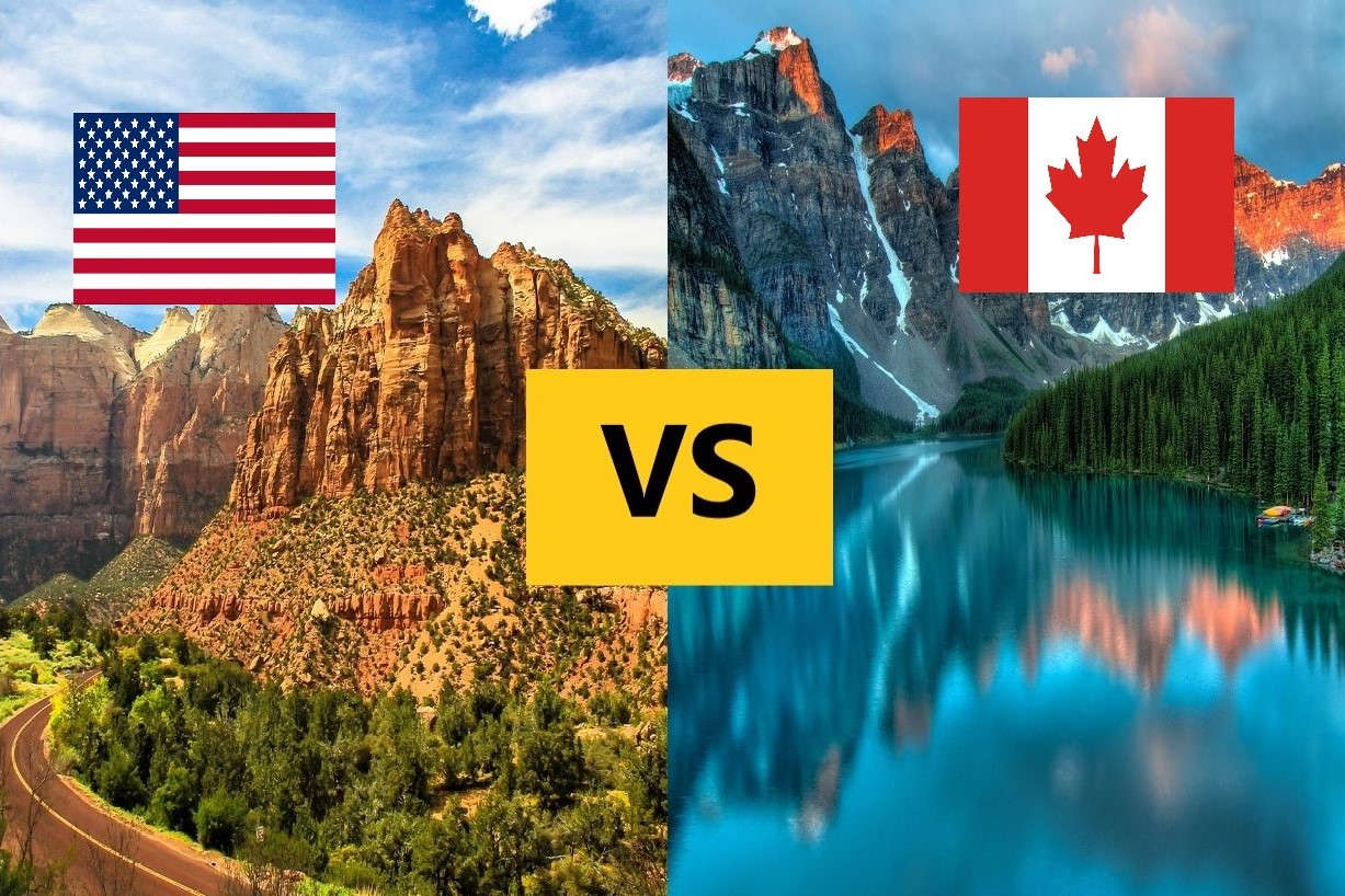 USA vs Canada USA and Canada country comparison