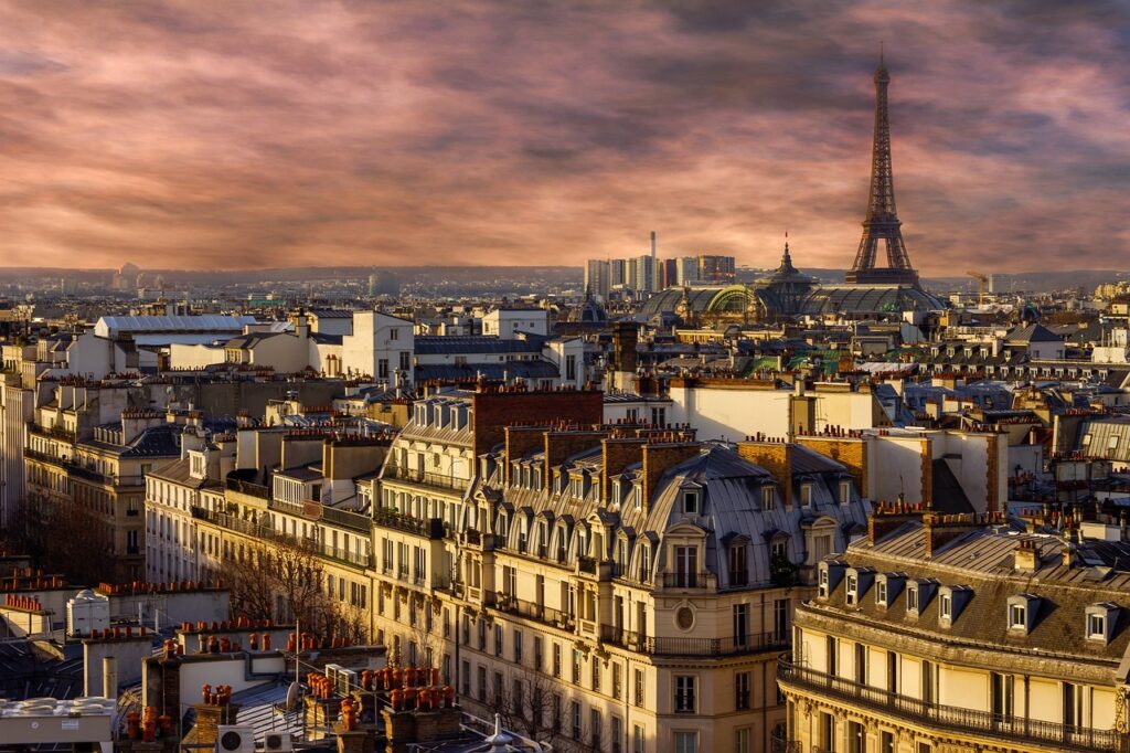 A view of Paris, France