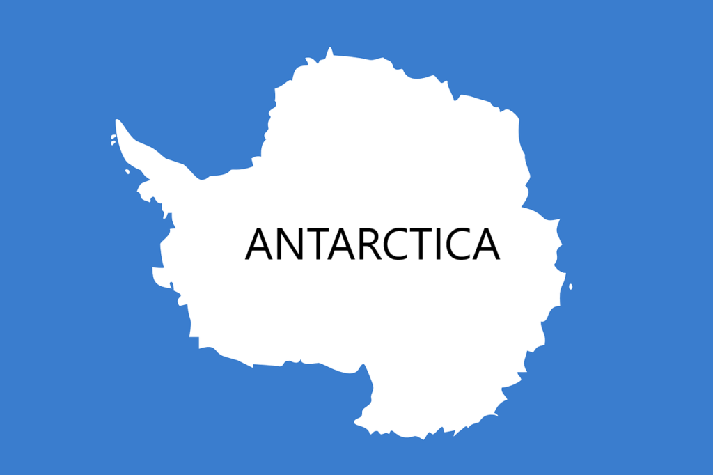 Map outline of Antarctica