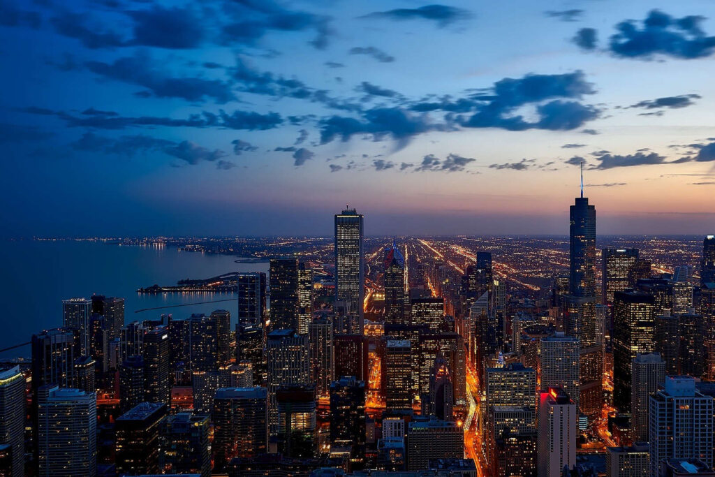 Lake Michigan in Chicago, Illinois, USA