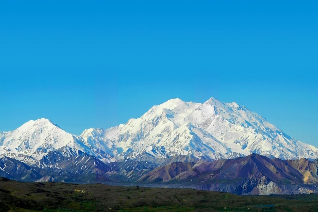 Denali peak in Denali National Park