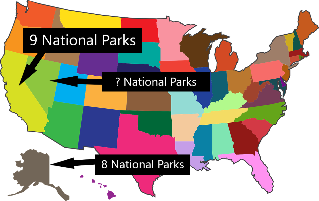 which-state-has-the-most-national-parks-in-the-us