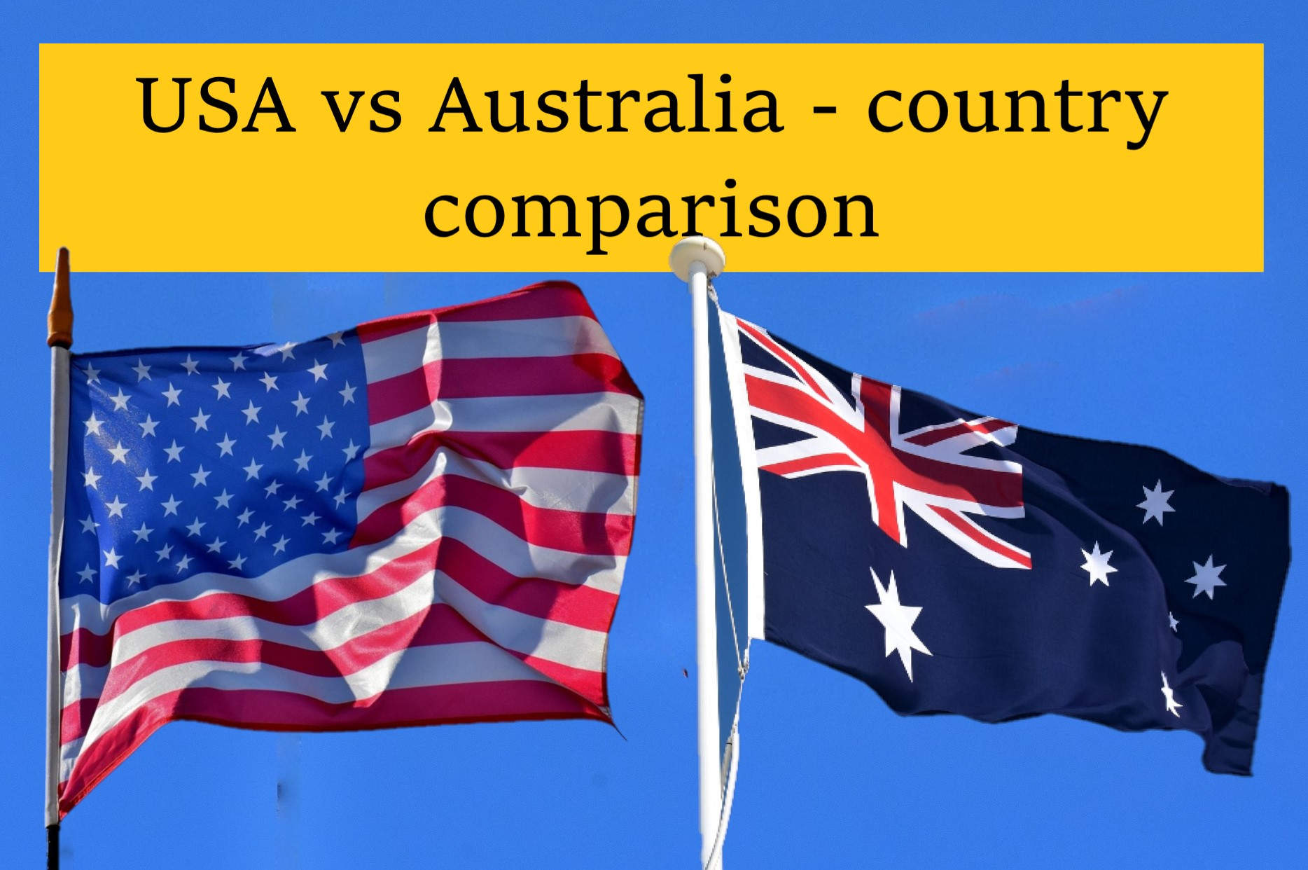 United states australia flag comparison numbers