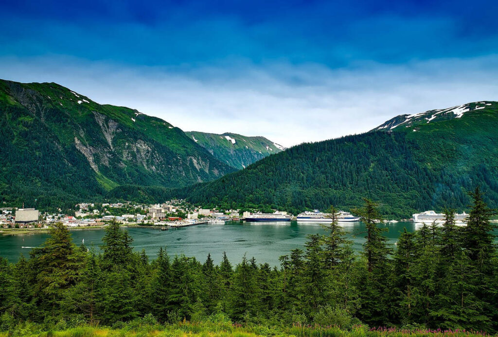 A view of Juneau, the capital of Alaska