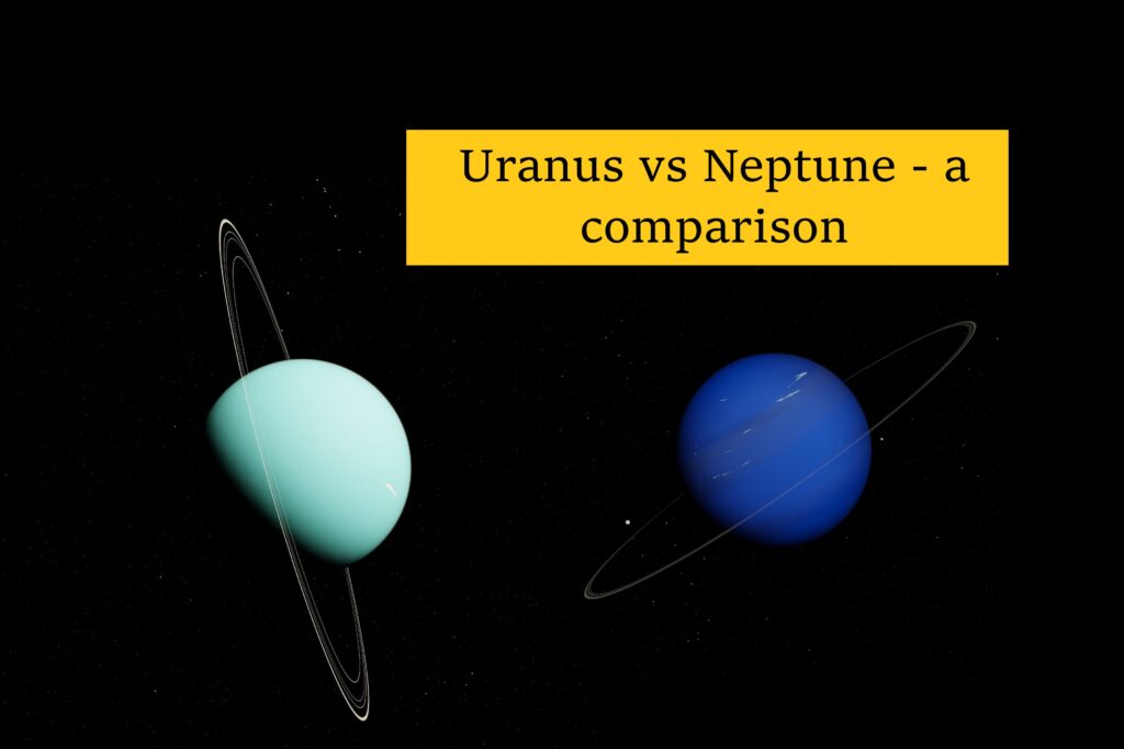 Uranus and Neptune comparison