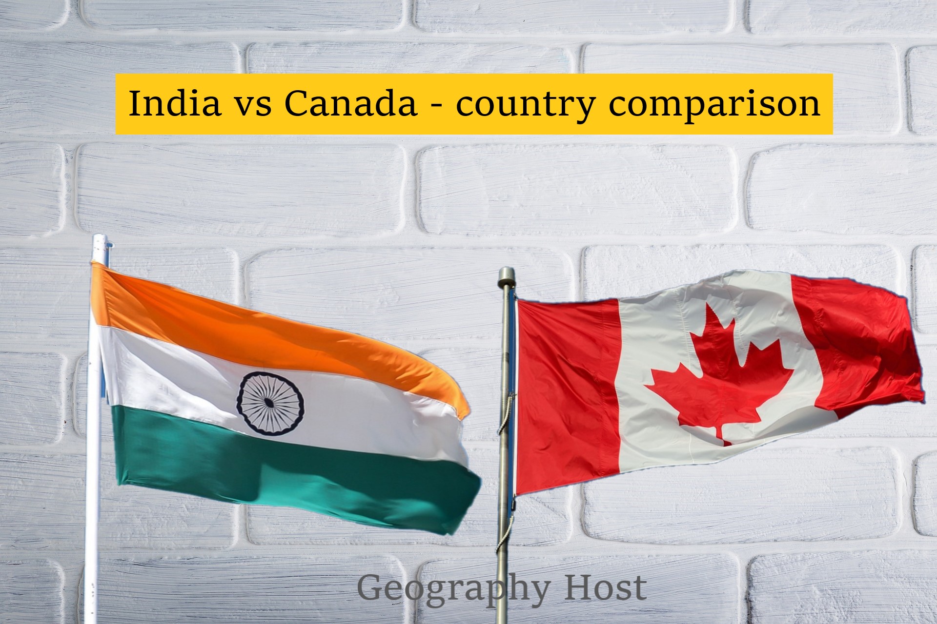 India Vs Canada India And Canada Country Comparison