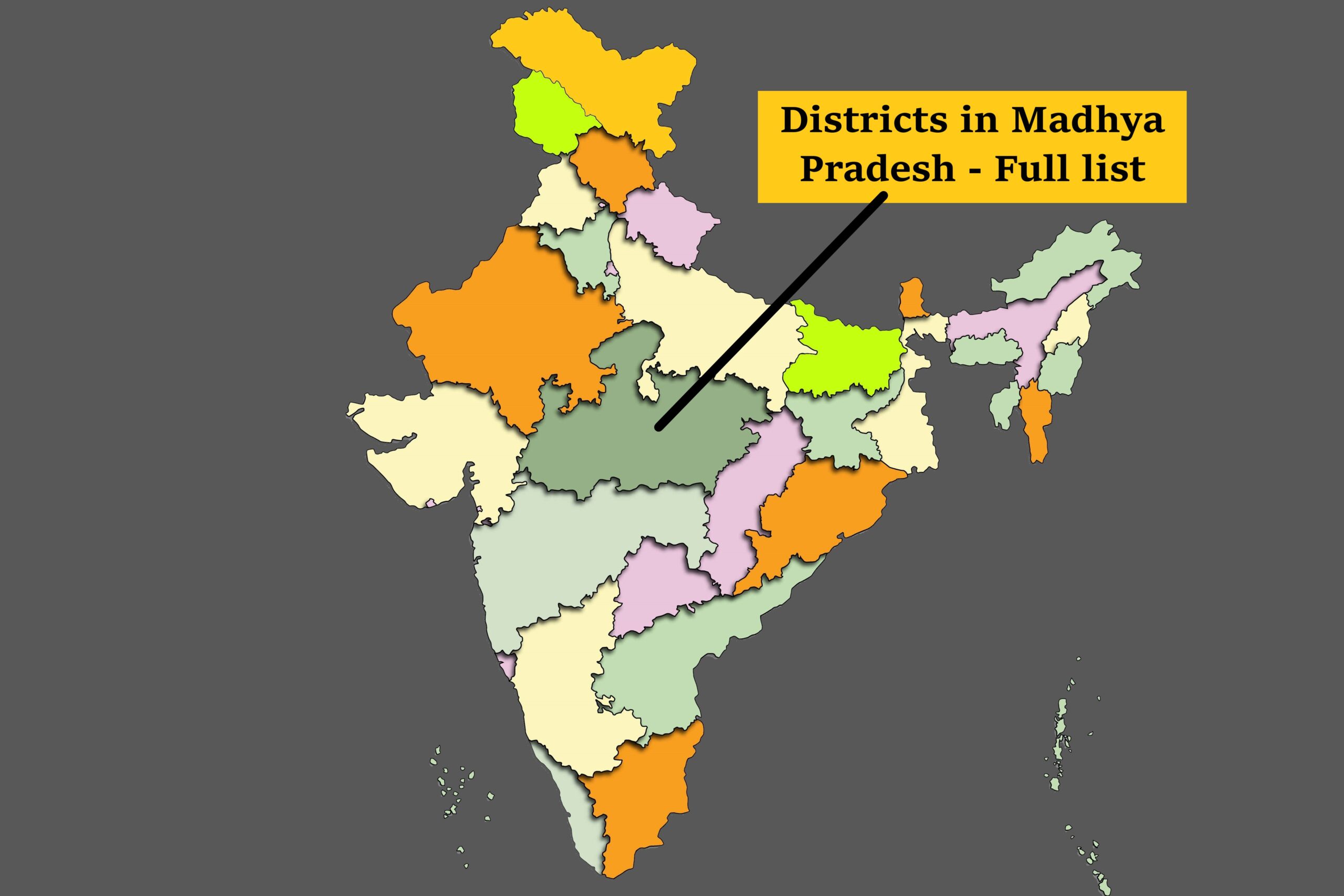 Districts in MP (Madhya Pradesh) | full list | interesting facts