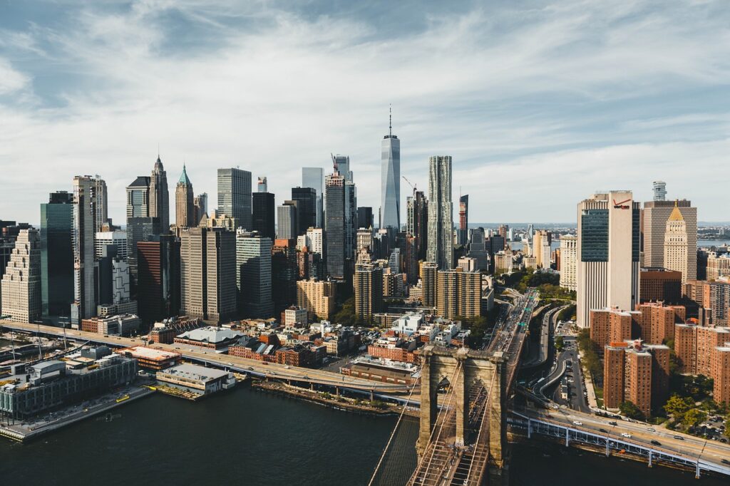 A view of Manhattan skyline 