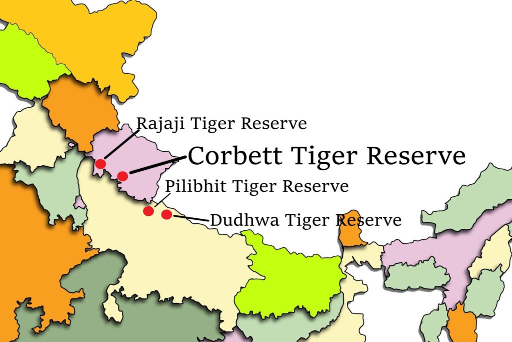 Tiger Reserves in Shivalik-Gangetic Plain of Uttarakhand-Uttar Pradesh