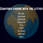 Countries ending with the letter I