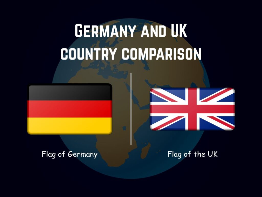 Flags of Germany and the UK