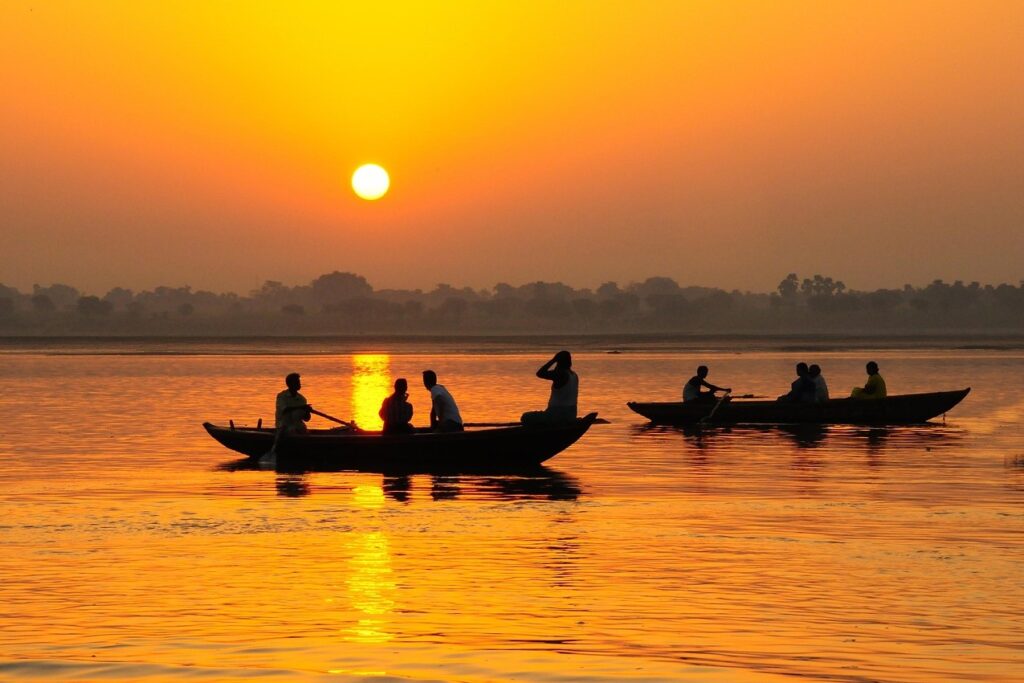 Ganga (Ganges) River in Varanasi, India