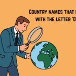 Country names that end with the letter 'O'
