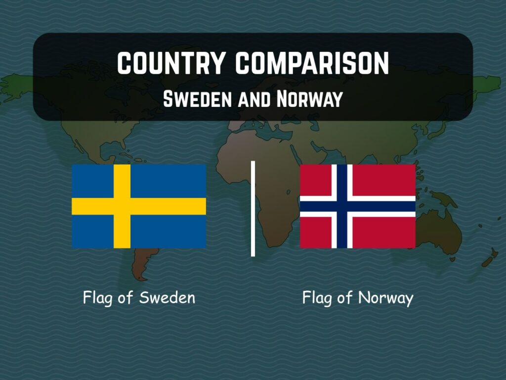 Flags of Sweden and Norway
