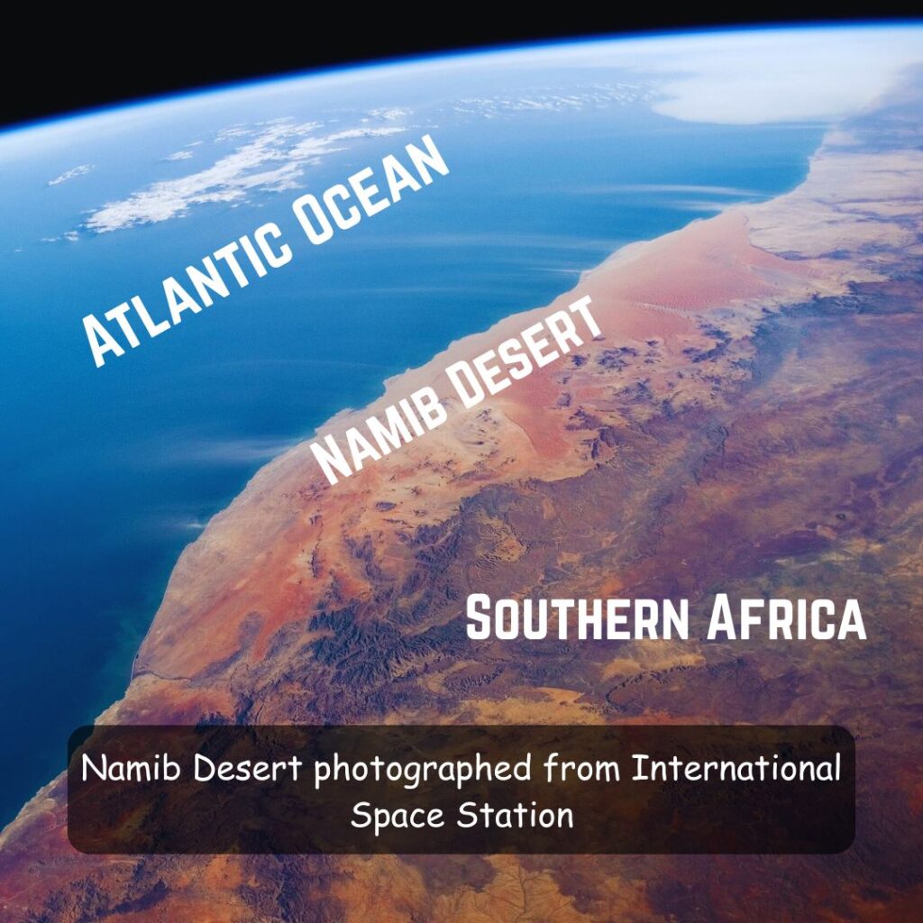 Namib Desert photographed from International Space Station