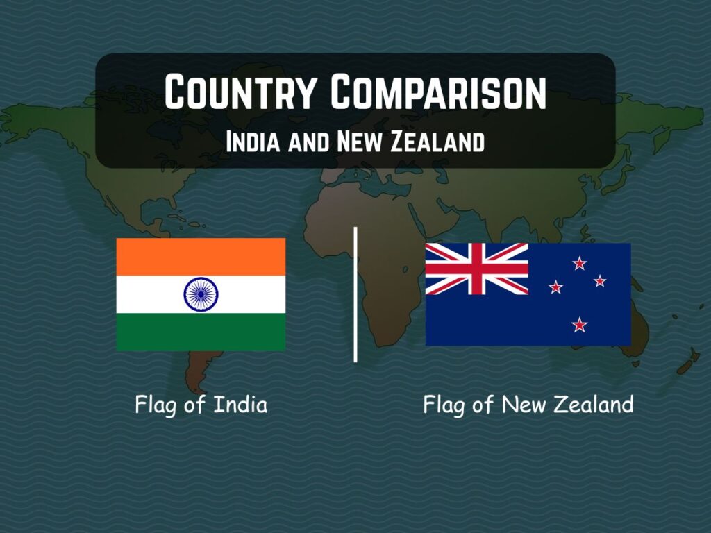 India vs New Zealand - country comparison - GEOGRAPHY HOST