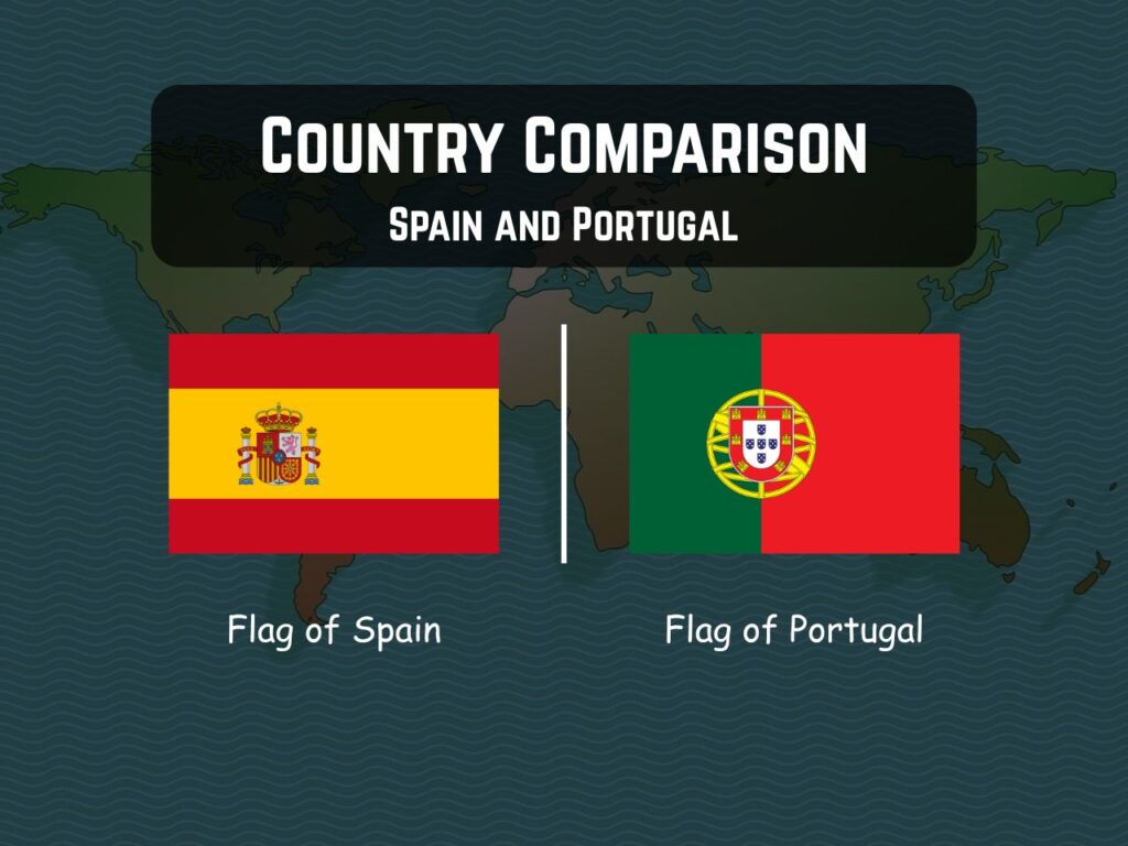 Flags of Spain and Portugal