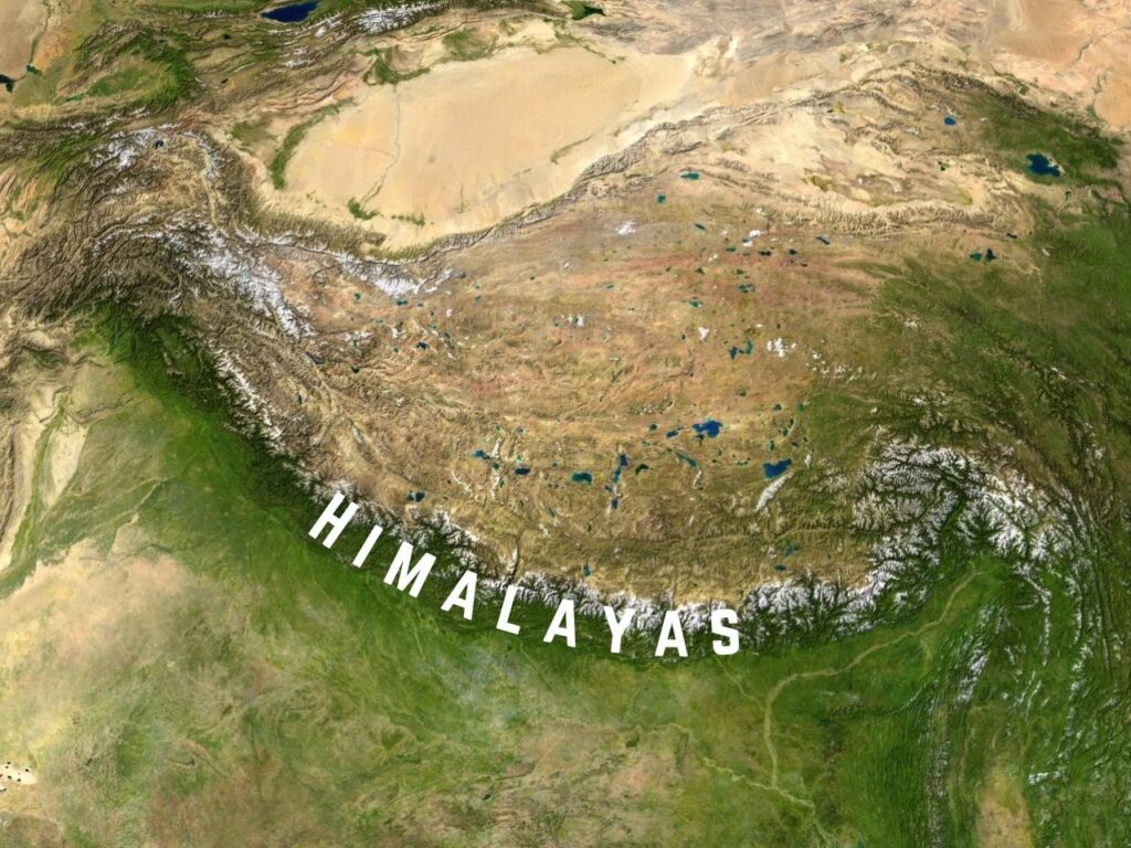 Curve of the Himalayas