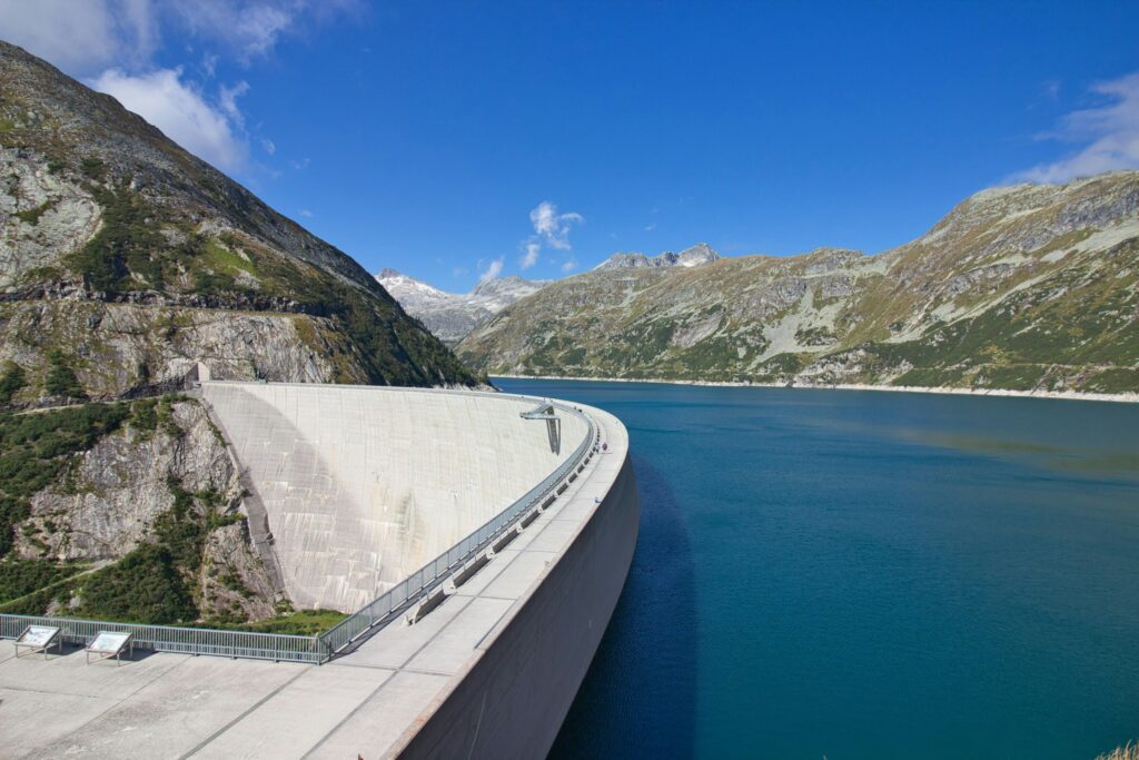 Kölnbrein Dam, an arch dam in Austria