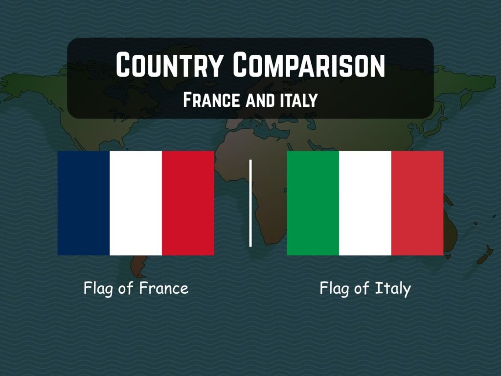 Flags of France and Italy