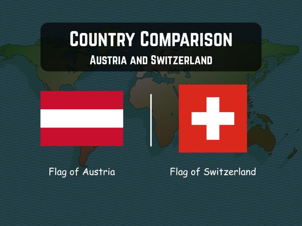 Flags of Austria and Switzerland