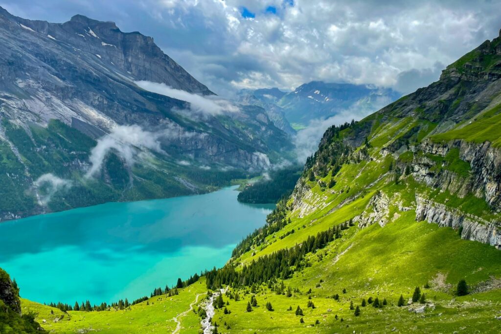 Oeschinen Lake in Switzerland
