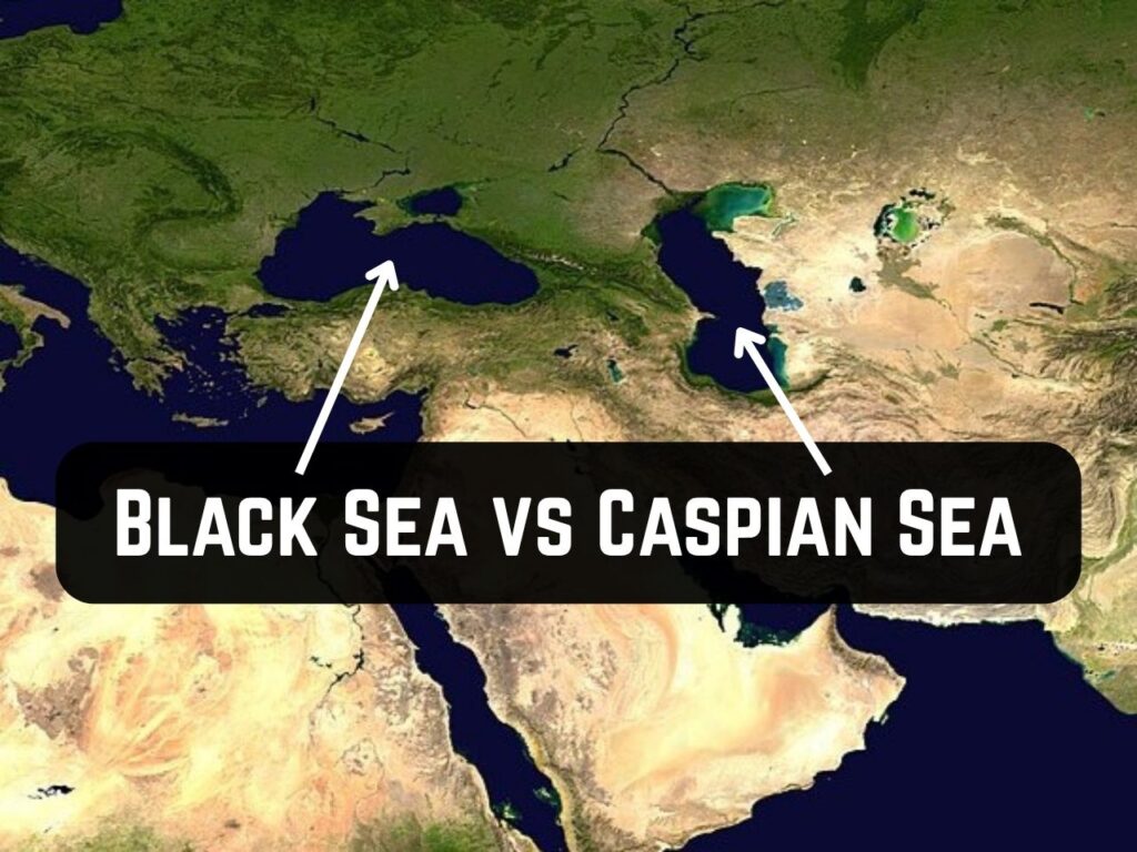 Black Sea and Caspian Sea